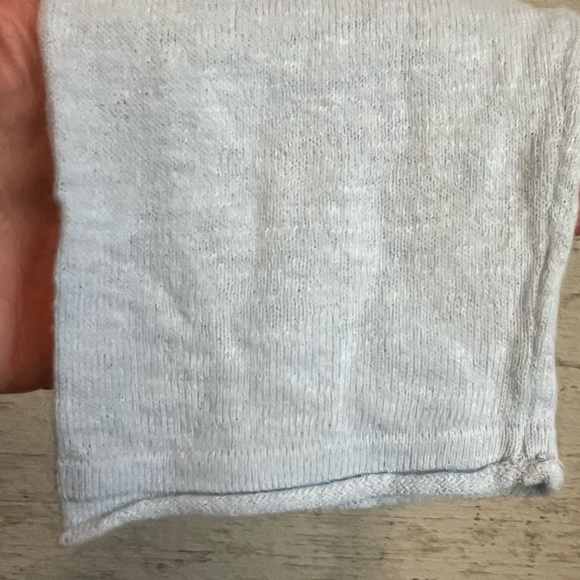 Vince. Womens Long Sleeve Drop Shoulder Top White Blue Fade Boho Beach - Picture 7 of 15